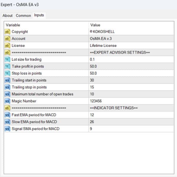 OsMA MT4 EA v3