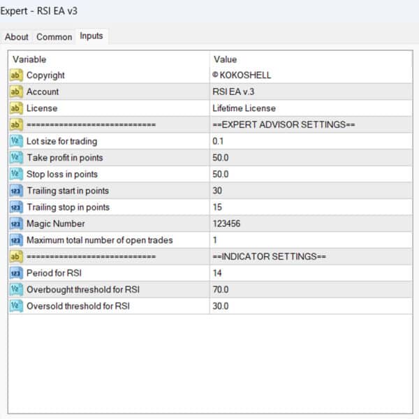 RSI MT4 EA v3, RSI Expert Advisor for Metatrader 4