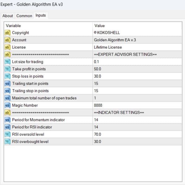 Golden Algorithm MT4 EA v3, Golden Algorithm Metatrader 4 Expert Advisor