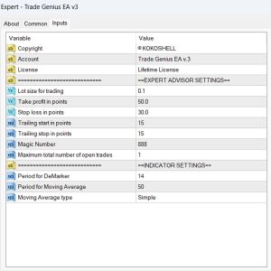Trade Genius MT4 EA v3