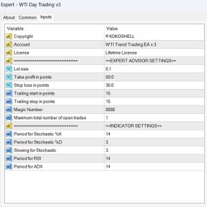 WTI Day Trading MT4 EA v3